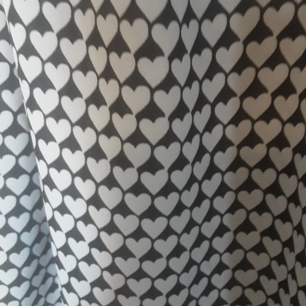 Lauren Conrad Back Bow Tie Heart Patterned Blouse Sz L - Picture 2 of 6